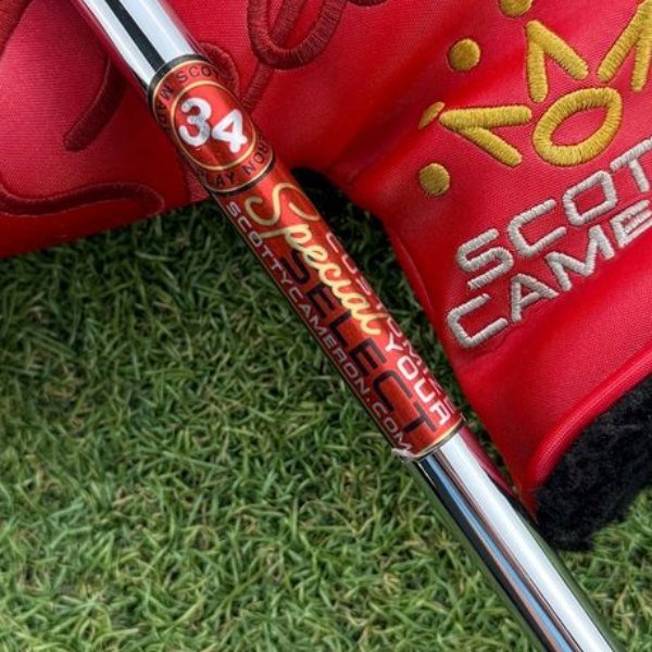 Putter shaft label photo